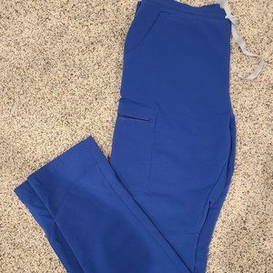 Figs women's Winning Blue Yola scrub pants - M Tall